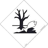 NMC DL174ALV NMC Dot Shipping Label, Marine Pollutants Symbol, 4 Inches x 4 Inches, Ps Vinyl, 500/Roll
