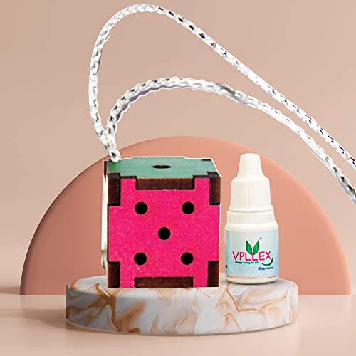 Image of Car Air Freshener Auto Perfume Car Decor Accessory Wood Scent Essential Oil Aroma pendant for Car Mirror Hanging Car Interior Diffusers Exclusive gifts (1 pcs, AQUAFRESH-FRAGRANCE)