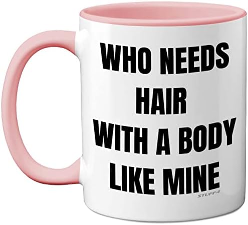 Stuff4 Bald Mug - Funny Birthday Gifts for Him, Novelty 11oz Ceramic Dishwasher Safe Mugs, Baldi Mug, Mugs Gift for Men, Dad Birthday Gifts, Christmas, Fathers Day, Gifts for Men