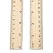 60 Pack Wooden Ruler 12 Inch Rulers Bulk Wood Measuring Ruler Office Ruler 2 Scale