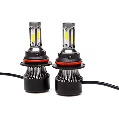 9004/Hb1 Led Headlight Kits-Flip 4 Sides Cob Chips- Car Headlight Bulb 9004 240W 24000Lm Hb1 24000Lm Super Bright 6000K-Dual Hi/Lo Beam Replacement Bulbs Pack Of 2 #TOP1