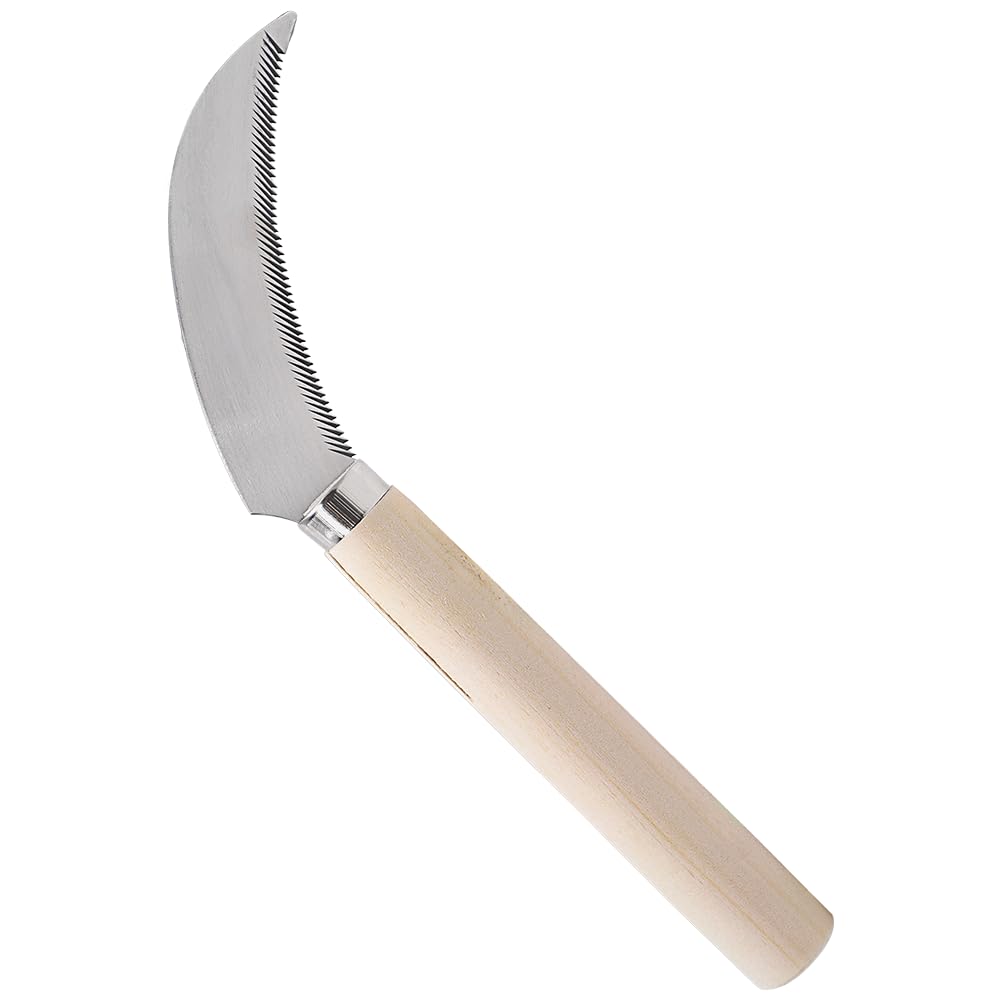Amazon.com : Zenport K206 Stainless Steel Sickle with Wood Handle
