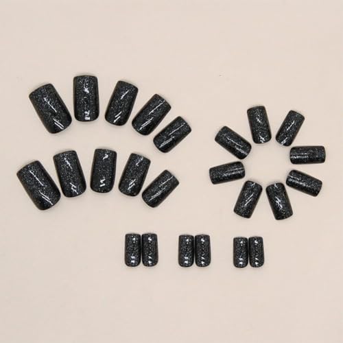 Image of Fashionharbour 24 Reusable Artificial Fake Nail Set| Lightweight & Long Lasting| Easy To Use| Quick Fix For Festivals & Special Occasions (W715)
