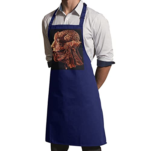 Tablier cuisine navy premium à gravure médicale anatomique - 3