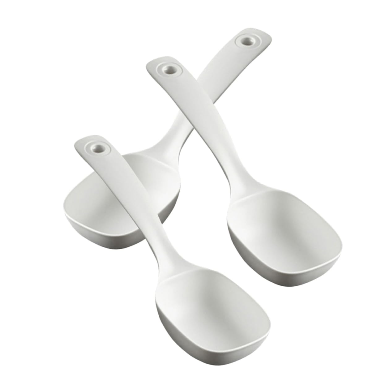 PRETYZOOM 5 Set Di Cucchiai Da Minestra Riutilizzabili in Stile Occidentale Grandi Per Porridge Per Cucinare 3 Pezzi * 5