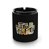 スターウォーズ 灰皿 革製灰皿 丸い円筒形 アッシュトレイ 卓上 大容量 屋外 おしゃれ ステンレス おしゃれ 大容量 屋外 室内 防臭 車用 ブラック 洗いやすい インテリア コンパクト