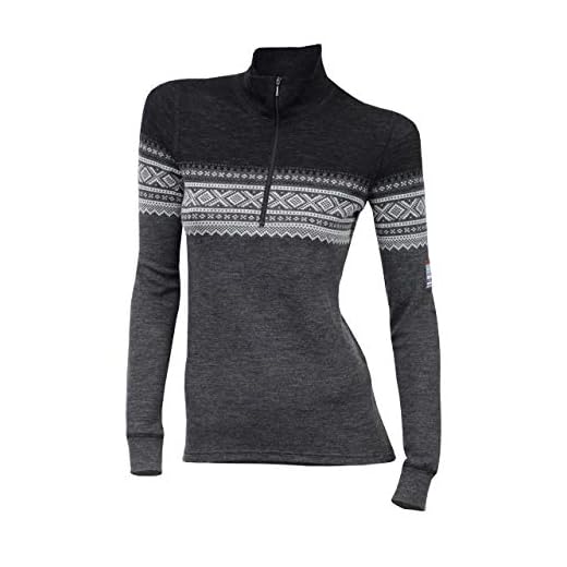 Aclima Designwool Marius Mock Neck W/Zip Women - S
