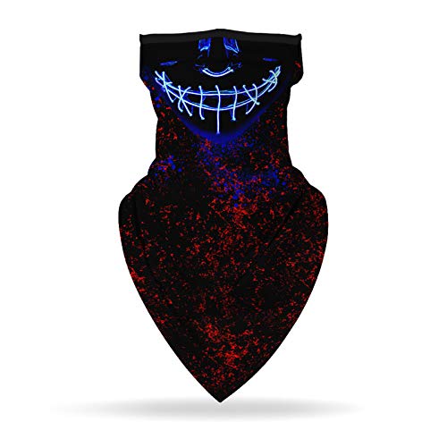 Lenço de pescoço, Andoer Polaina de pescoço com presilhas de orelha elástica respirável lenço de cob