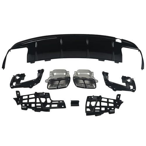 Embouts d'échappement sport pour Benz CLA 45 AMG W117 : l'élégance ultime du noir brillant