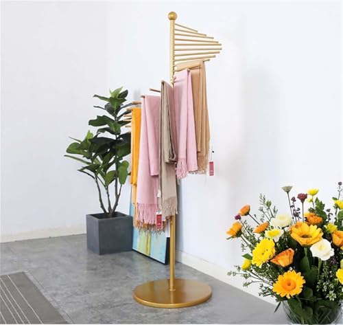 Support d'écharpe en spirale métal porte-écharpes pour magasin de mode