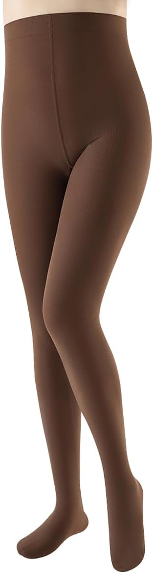JOYNEE Womens 80D Soft Opaque Tights Solid Color Pantyhose High Waist Footed Pantyhose