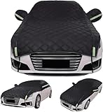 Bache Anti Grele Voiture pour Por Che 356 Coupe 1948 1955,Demi Housse De Voiture Épaissie,Bâche de Protection Contre la grêle,Housse de Protection U1P
