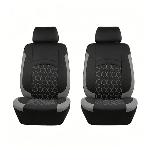 Car Seat Covers for Toyota Fortuner 2015-2021 2022 2023 2024 2025 2026, Breathable Comfort Front Back Seat Protector Washable Universal Cars SUVs Accessories,A/Grey-2 Front