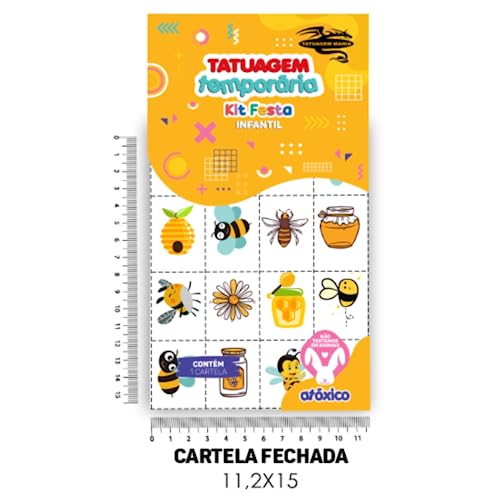 Tatuagem Temporária Infantil Festa Insetos | Kit Festa 32-012