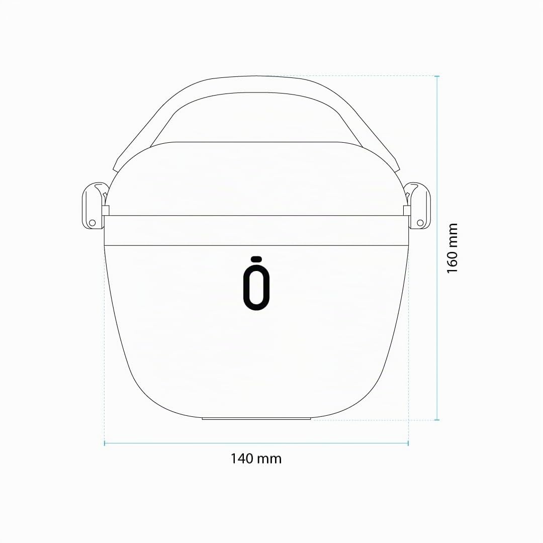 Shurity Porta Pranzo Termico Acciaio inox con rivestimento in ceramica Runbott 560ml. (Blu)