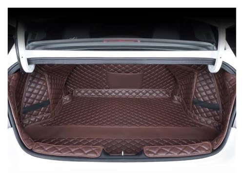 Tapis de coffre Hyundai Elantra CN7 plateau bagages cuir brun 2020-2024