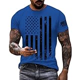 YBWZH Kurzärmelige Sweatshirts für Herren, Rundhalsausschnitt, Workout-T-Shirts, lockerer Pullover, Tops, trendiger Druck, T-Shirts, einfaches Sport-Lauf-T-Shirt für Herren, Zuhause, tägliches Tragen