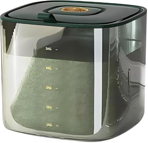 Kisigim �Ăт� �ğC ���߂т� �ē��� ���ăP�[�X �ĉ� rice container ������� �ۑ��e�� �L�b�`�����[ ���� �W�t�� ���� �h�� �h�� ���C�X�X�g�b�J�[ ������� ��e�� 5kg/10kg ���Ď��[ �􂦂� �N�x��ۂ� �L�b�`���p