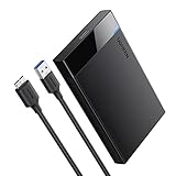 UGREEN 2.5' Hard Drive Enclosure USB 3.0 to SATA III for 2.5 Inch SSD & HDD 9.5mm 7mm External Hard Drive Case Support Max 6TB with UASP Compatiable for WD Seagate Toshiba Samsung Hitachi