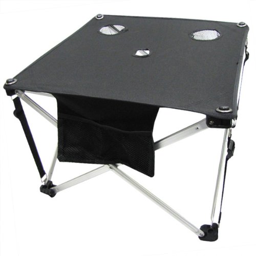 Folding Fabric Picnic Table Side Camping and Beach Beverage Stand