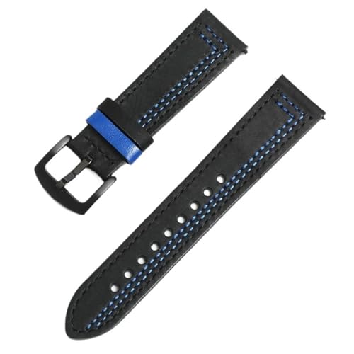 Bracelet de montre de rechange 22mm 20mm en cuir pour homme et femme à dégagement rapide