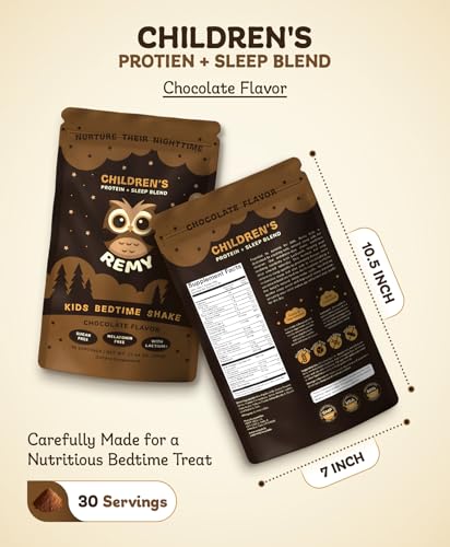 Happy Owl Remy Protein Drink Mix for Kids - Nutritious & Delicious Powdered Chocolate Sleep Aid Shake - Supports Healthy Growth, Easy-to-Mix - Non-GMO Balanced Daily Nutrition Drink - Thumbnail 7