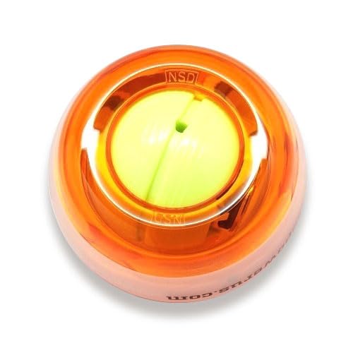 Image of NSD Essential Crystal Spinner Gyro Ball | Grip Strengthener for Forearms, Wrist & Hands | String Start Design, Up to 18,000 RPM | Portable Wrist Trainer & Workout Equipment | Ideal for Desk Workers, Athletes & Musicians