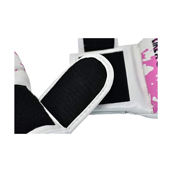 Women's MMA Gloves Boxing Gloves Synthetic Leather Fingerless Punching Bag Gloves for Kickboxing, Sparring, Muay Thai and Heavy Bag (Medium, Fight Girl)