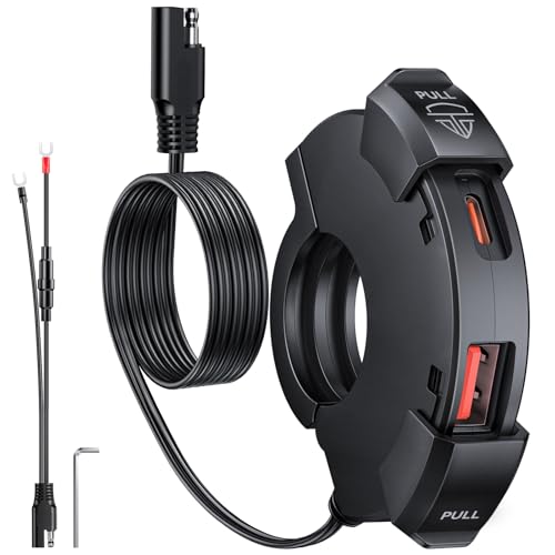Chargeur de moto USB 12V/24V avec technologie Power Delivery et Quick Charge