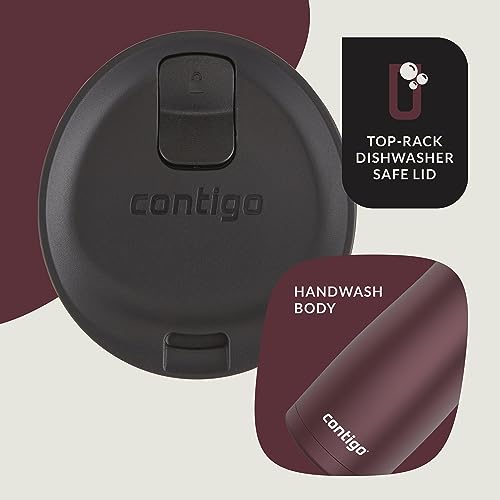 Image of Contigo West Loop 2.0 Leak-Proof, Spill-Proof Insulated Stainless Steel Travel Mug, 16oz., Chocolate Truffle Metallic