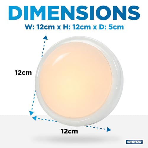 Luz de empuje STATUS LED adhesiva circular en pack de dos unidades modelo SPOL4 3