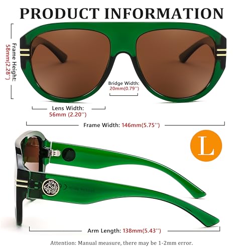 Image of FEISEDY Retro Polarized Aviator Sunglasses for Men Women Trendy 70s Vintage Plastic Frame Sun Glasses B4150