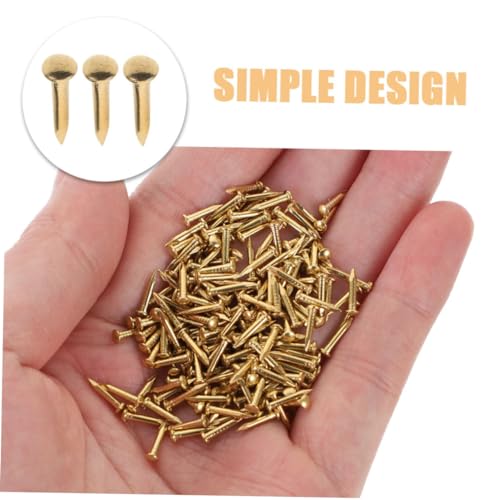 Clavos Metálicos para Hogar 100 piezas Cabeza Redonda Surtidos para Tapicería miniatura 4