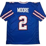 Autographed/Signed D.J. DJ Moore Buffalo Blue Football Jersey PSA/DNA COA