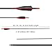 Letszhu Carbon Archery Arrows 500 Spine with Real Feathers for Compound Recurve Bow (12 Pack) (30 Inch Arrows)