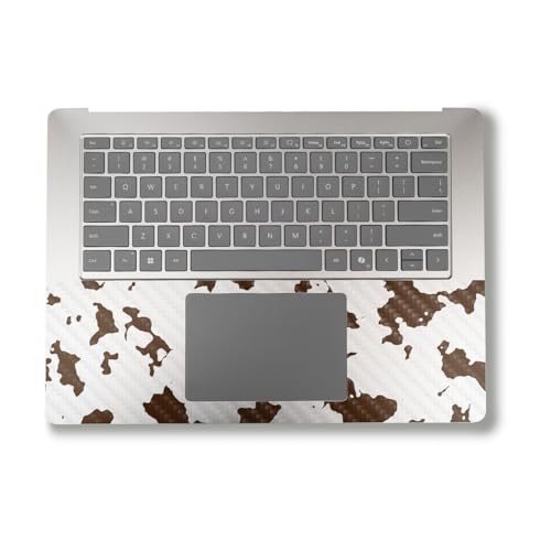 Image of Carbon Fiber Laptop Skin Compatible with Alienware M18 R2 (2024) - Brown Cow - Premium 3M Vinyl Protective Wrap Decal Cover - Easy to Apply | Crafted in The USA by MightySkins