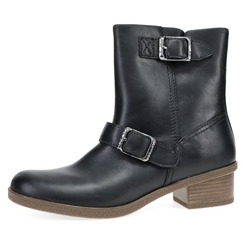 Image of Dansko Delphine for Women - Super Stylish Mid-Shaft Boot - Waterproof Leather and Construction with Rubber Outsole and Leather Stacked Heel for Long-Lasting Style in Any Weather