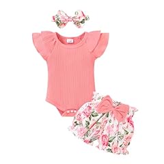 Pink Romper and Flower Shorts