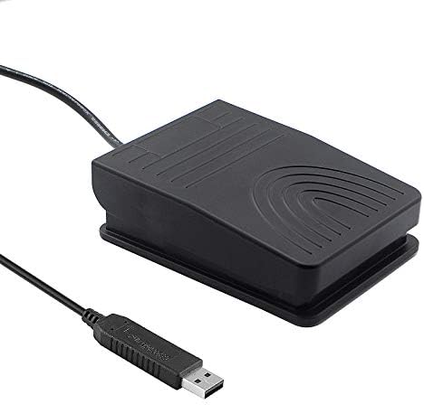 [Upgraded] iKKEGOL USB Foot Pedal Switch Video Game PC Hands Free Footswitch One Key Control Program Computer Mouse Keyboard HID with 2M Cable