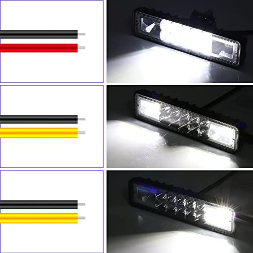 Jose2015 LU-48W-BAR-ALL WHITE 2Pcs 6 Inch Led Light Bar,Universal 48W Led Fog Lights thumb #2