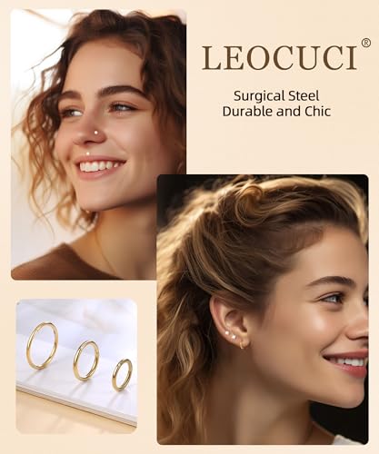 Nose Rings Studs for Women Lip Rings Piercing Jewelry Labret Threadless Nose Stud Surgical Steel Helix Tragus Flat Back Earrings3