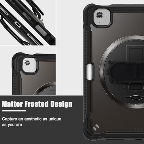 Protector iPad Air 11 M3 antichoque transparente con asa trasera para evitar caídas 7