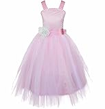 iiniim Girls Kids Crossed Back Bridesmaid Wedding Pageant Party Flower Girl Dress