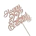 Unoggsor Rose Gold Glitter Happy 22nd Birthday Cake Topper-Hello 22,Cheers to 22 Years,Feeling 22,22nd Birthday/Anniversary Party Decorations