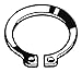 Retaining Ring for Shaft, 25mm Dia, PK50 (3 Pieces)