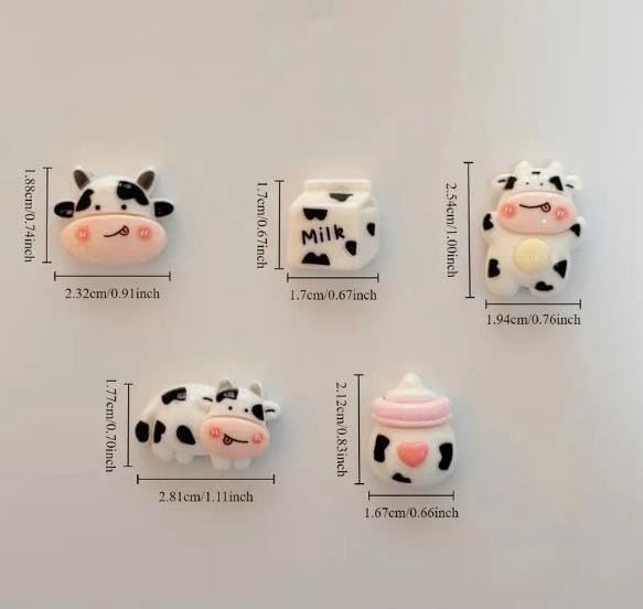 5 imanes de resina 3D para refrigerador miniatura 4