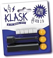 KLASK - Preisgekröntes Geschicklichkeitsspiel für 2, 4 Spieler - Brettspiel für Familie, Erwachsene und Kinder - Magnetspiel aus Holz ab 8 Jahren (Ersatzteile)