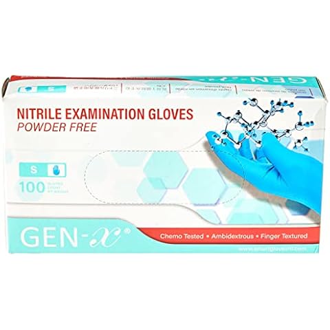 Nytril gloves, size"S", blue colour, without powder,100 pcs/box Cover