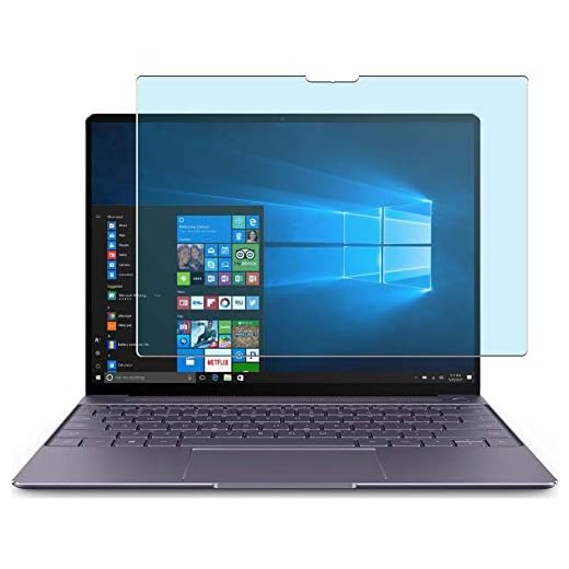 Vaxson 2-pack anti-blått ljus skärmskydd, kompatibelt med HUAWEI MateBook X 13 tum, TPU Guard filmskydd klistermärke [INTE härdat glasfodral]