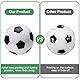 ZAWTR Kickerbälle 32 mm, 6 Stück Tischfußball Bälle Klein Mini Tischkicker Fußball Ball, Kicker Bälle aus ABS Kunststoff ideal für Kinder und Erwachsene Tischfussballbälle Spiel (Schwarz und Weiß)